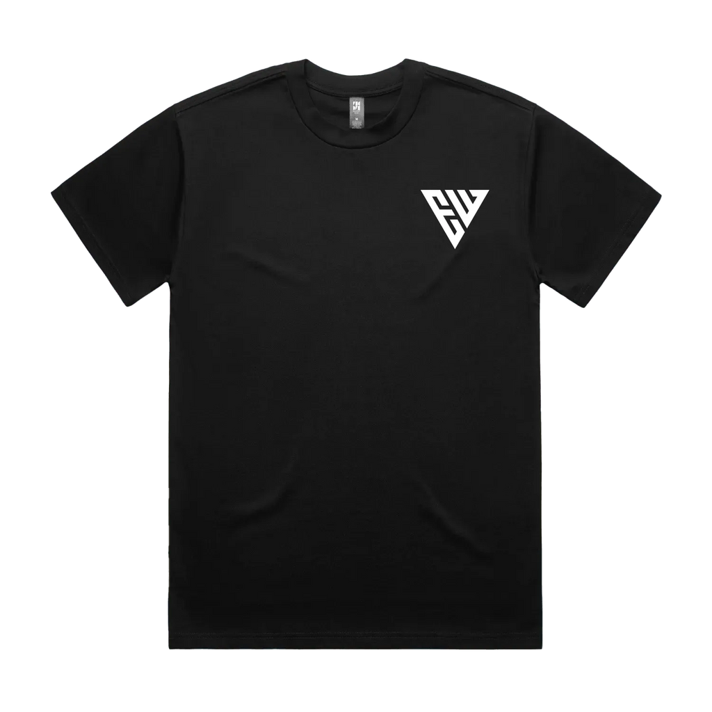 Black front flat lay