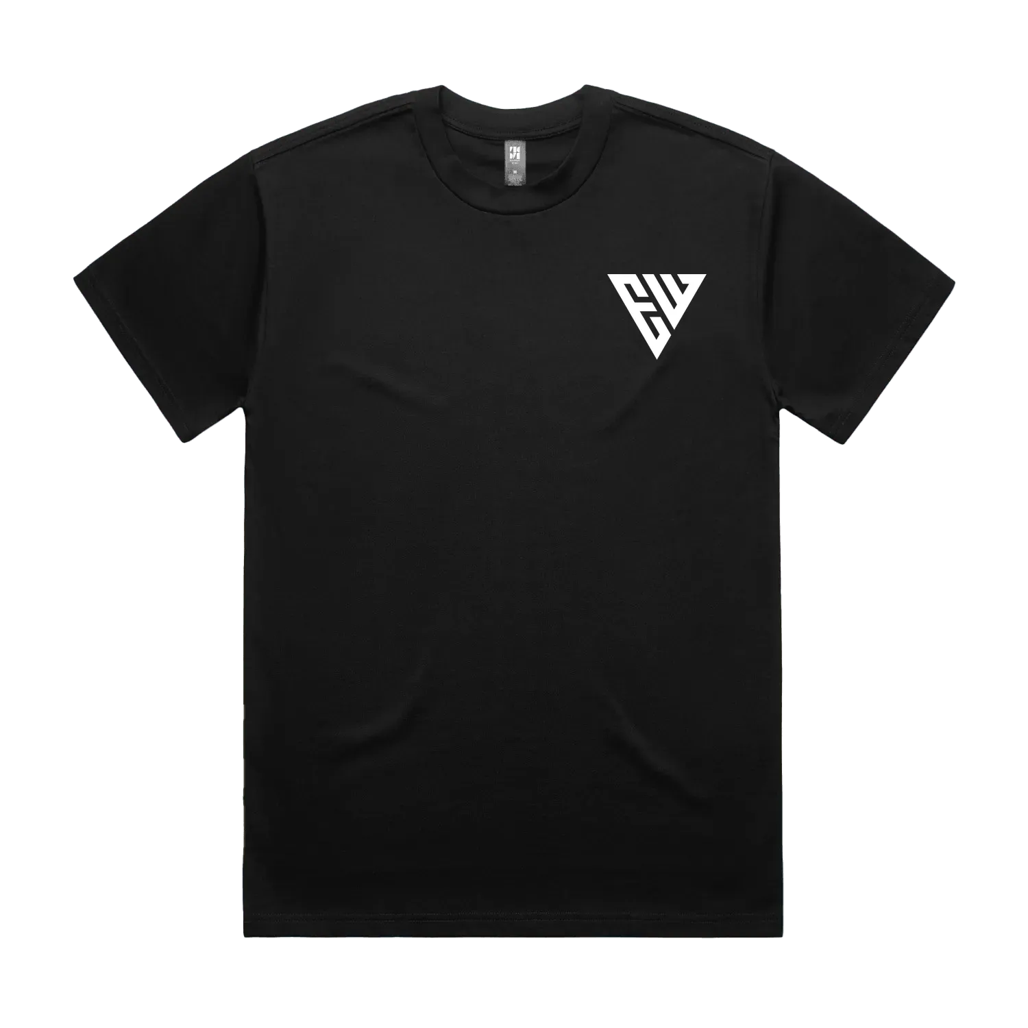 Black front flat lay