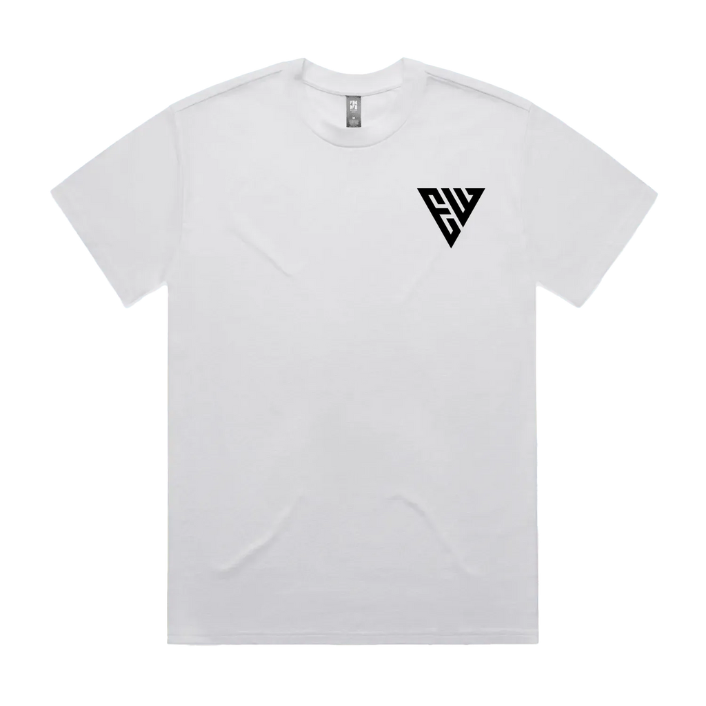 White front flat lay