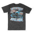 Back view of the Dirtside Co Adelaide heavyweight motocross graphic tee