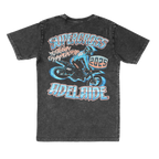 Back view of the Dirtside Co Adelaide heavyweight motocross graphic tee