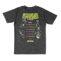 Back view of the Australian Tour motocross graphic T-shirt from Dirtside Co