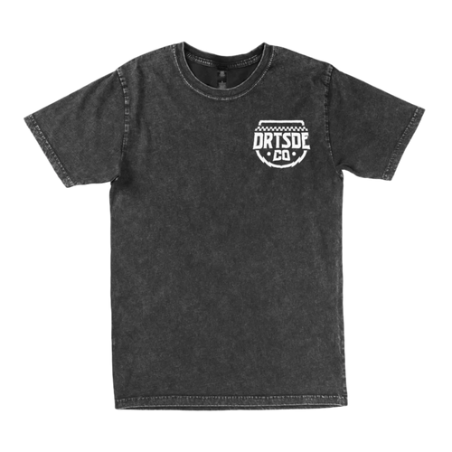 DRTSDE Badge Tee heavyweight graphic T-shirt product mockup