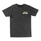 Front view of the DRTSDE Racing heavyweight graphic tee
